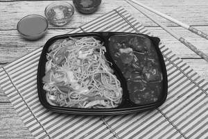 Pork Chilly Gravy With Veg Fried Rice