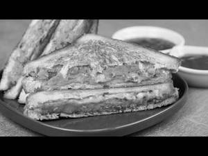 Veg Aloo Tikki Cheese Sandwich