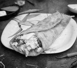 Paneer Bhurji Roll