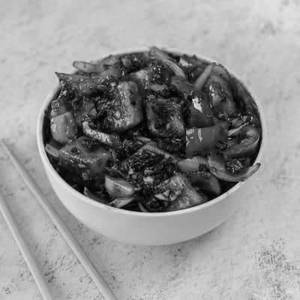 Stir Fried Paneer Black Bean Sauce Dry (12 Pcs , Serves 3)