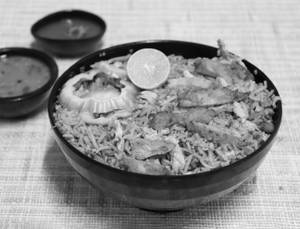 Double Egg Chicken Basmati Fried Rice