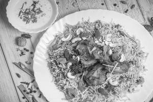 Hyderabadi Chicken Boneless Biryani Cooked In Handi