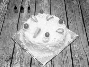 White Forest Cake 