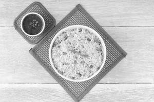 Non Veg Mixed Burnt Garlic Basil Fried Rice