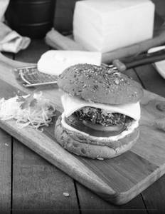 Cream and Salad Burger