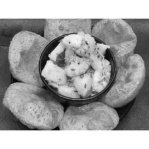 Puri with Potato Bhaji (Dry)