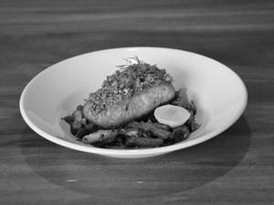 5 Ounce Baked Salmon [Burnt Garlic Butter]