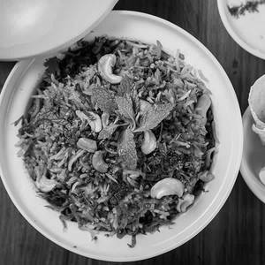 Vegetable Biryani With Papad & Raita