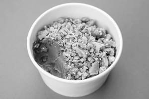 Dark Chocolate Pudding & Sesame Walnut Granola (eggless)