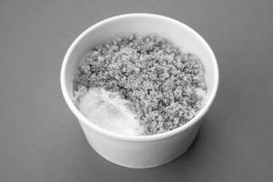 Lemon Cheesecake Pudding & Graham Crumbs (eggless)