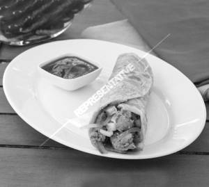 Single chicken tikka roll