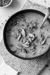 Veg Mushroom Thick Soup (half)
