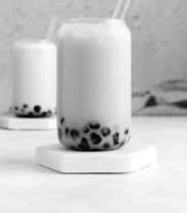 Iced Litchi Boba Shake