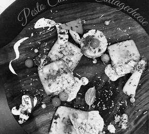Crumbed Fried Paneer With Pepper Sacue