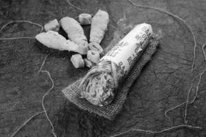 Peppery soya chaap roll                                                                                                          