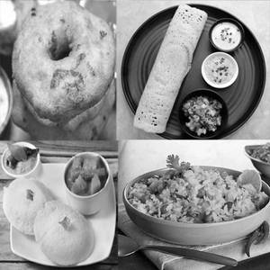 Sfc Special Platter-1. Poha, 1 Masala Dosa, 1 Medu Vada, 1 Idli