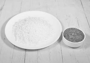 White Rice With Gongura Chicken Curry