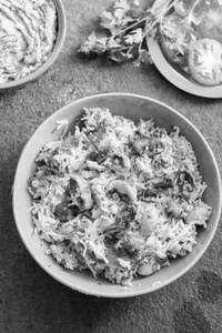 Mushroom biriyani