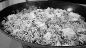 Double egg fried rice