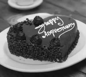 Heart Shape Choco Chip Cake 