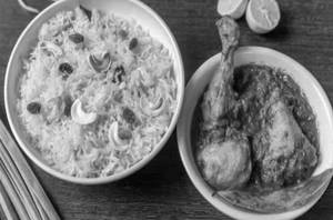 Chicken Kosha With Misti Pulav