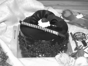 Eggless Choco Chips Cake