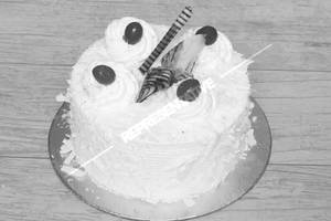 Eggless White Forest Cake