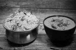 Bagara Rice With Chicken Fry
