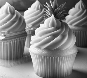Pineapple Cupcake   Pack Of 2