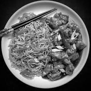 Chicken Manchurian Noodle Bowl