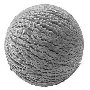 Charcoal Lychee Ice Cream