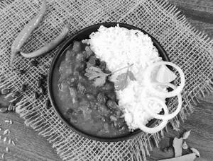 Rajma Masala Healthy Rice Bowl