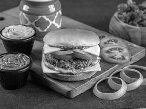 BBQ Chicken With Cheese Burger