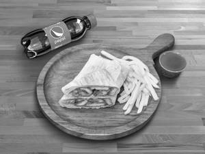 Chicken Wrap Combo With Pepsi (250Ml)  