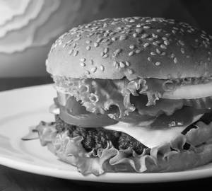 Cheese vegetable burger