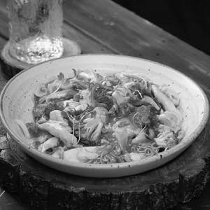 Cantonese Pan Fried Prawn Noodles