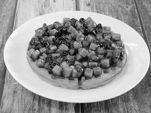 Seasonal Fruit & Berry Waffle