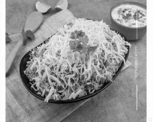 Cheese Tawa Pulao with Raita