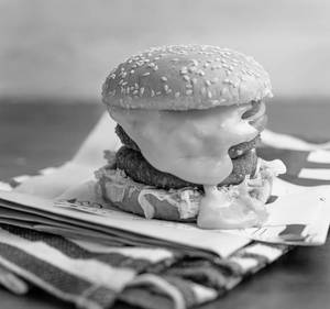 Cheesy Volcanic Burger