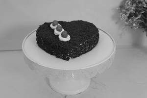 Black Forest Heart Shaped Cake