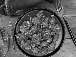 Mushroom chilli dry [1 plate]                                                                                                                                                          