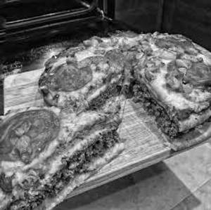 PIZZA WITH BURGER