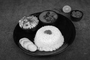 Jeera Rice Dal Fry & Paneer Burji