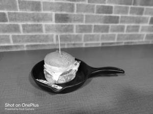 Veg cheese mexican burger