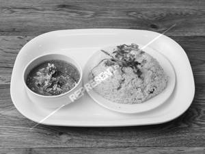 Ghee Rice Dal Chicken Curry Mint Lime Combo