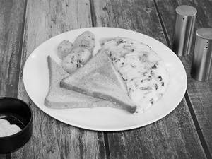 Mushroom & Spinach Omelette