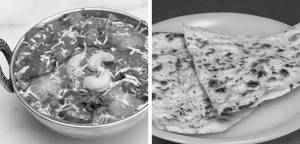 Kadai Paneer (300 Ml) With 2 Naan +1 Gulab Jamun