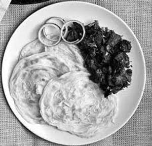 Paratha beef fry combo