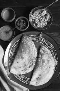 Green Garlic Paneer Dosa