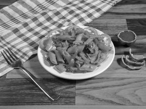 Penne Red Sauce Pasta With Mango Juice